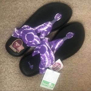 New Women’s/Girls Sanuk Yoga Sling Purple Tie Dye